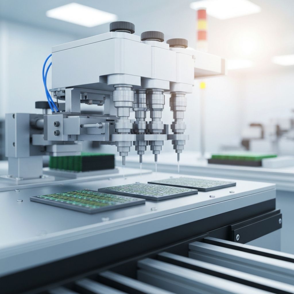 DCBA manufacture - Solder paste dispensing for DCBA terminals